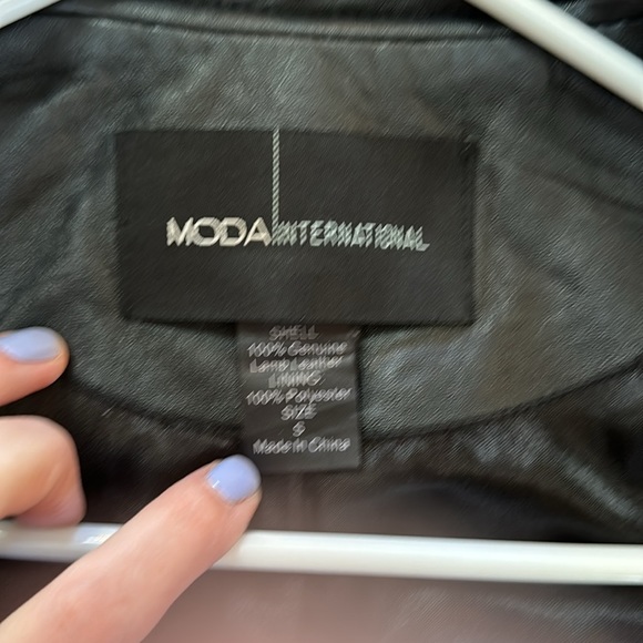 Moda International Faux Leather Jacket - Picture 2 of 4